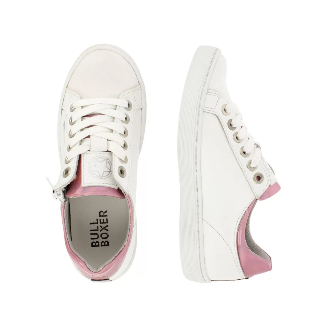 Hot Sneaker White Ahm024E5L_Whpkkb Kids Sneakers